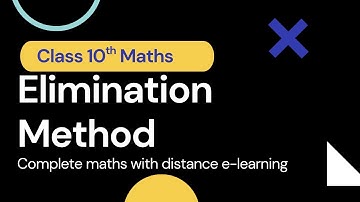 Elimination Method maths class 10 Chapter 3 linear equations