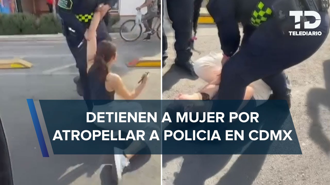 Conductora atropella a policía de CdMx para evitar multa por parquímetro vencido en la Roma