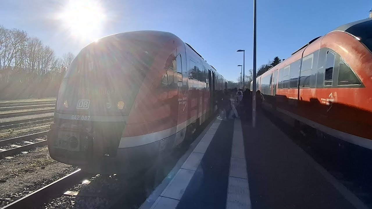 RB 49/47 von Traunreut über Traunstein nach Mühldorf Oberbayern mit VT 642