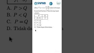 FR Soal Asli PK SNBT 2024, 3 Mei 2024 (Invers Fungsi) #shorts #trikshorts