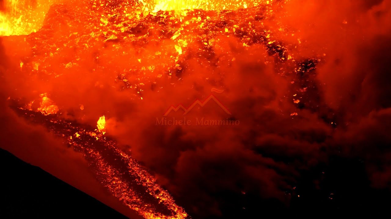 Eruzione Etna. Attività eruttiva Sudest. 22 aprile 2025
