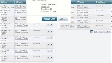 eSchedule Tutorial - Accepting Newly Assigned Shifts