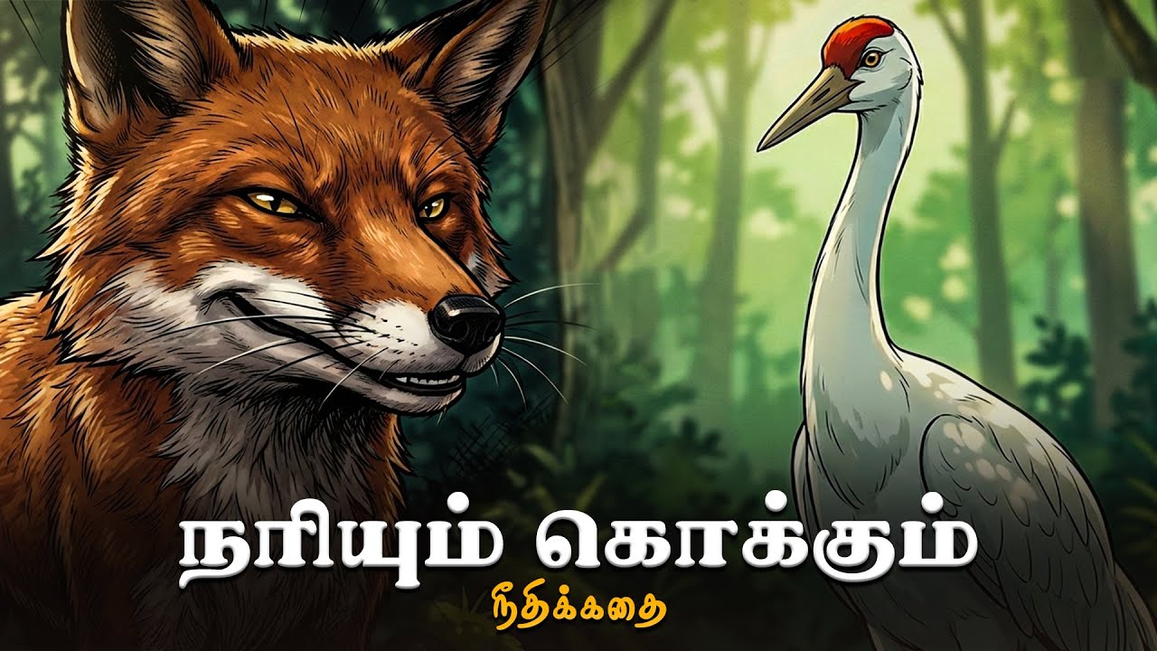 தந்திர நரியும் அறிவாளி கொக்கும் | Neethi Kathaigal | Best Kids Story | Short Bedtime Stories