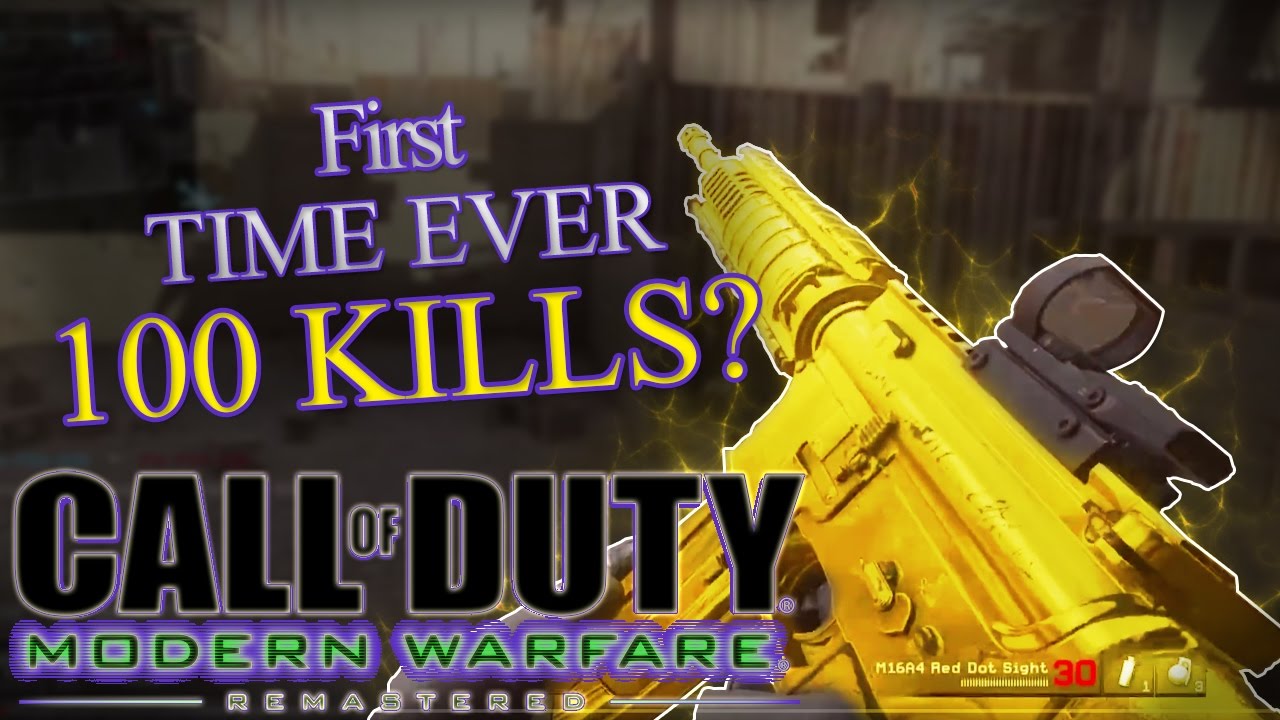 Modern Warfare Remastered FIRST 100 KILLS GAMEPLAY?