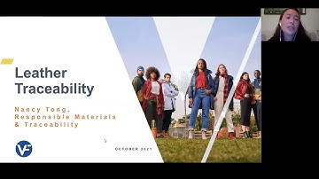 Webinar Supply Chain Mapping Traceability in Leather Supply Chains Brand Experience October 6, 2021