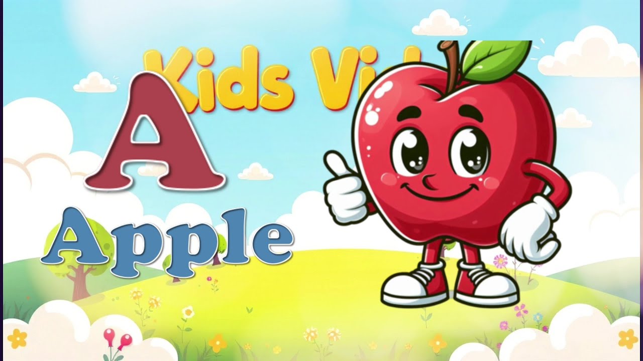 ABC Song for Kids | A is for Apple 🍎 | Fun Alphabet Song with Bright ...
