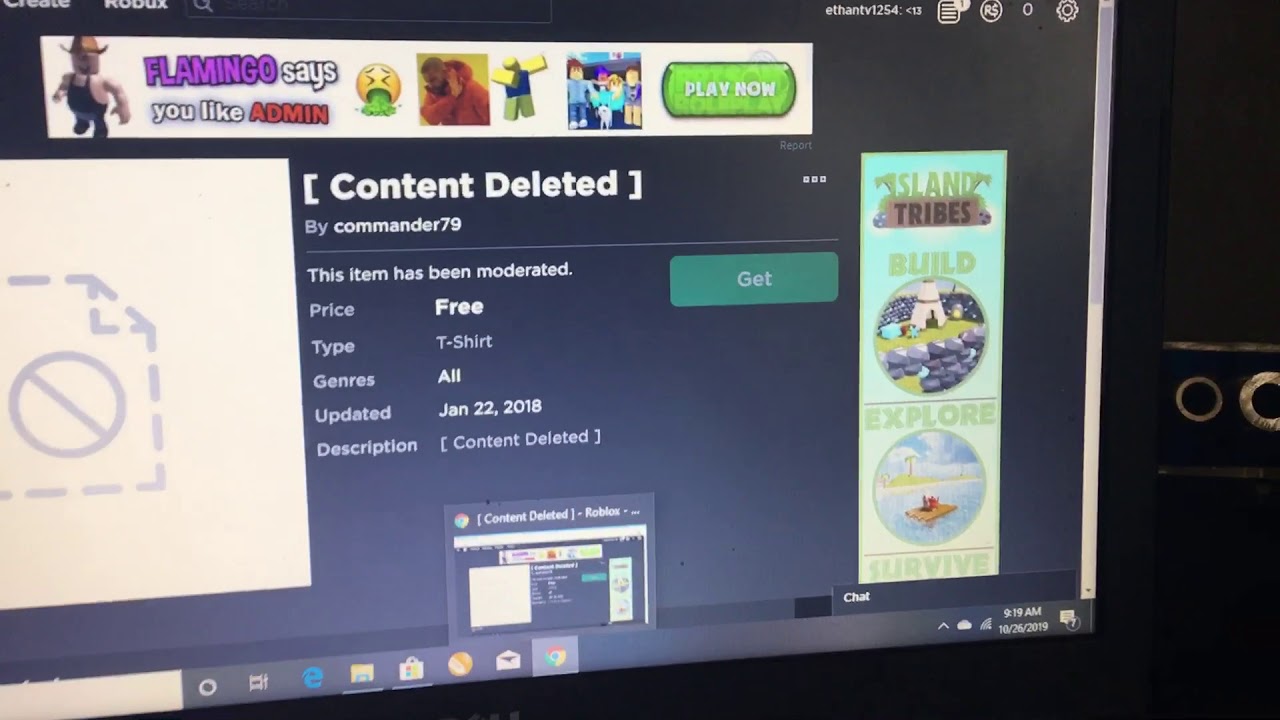 How To Get The Roblox Content Deleted Shirt For Prison Life Youtube - content deleted roblox t shirt how to get free items in