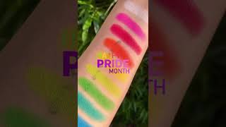 Happy Pride Month 🌈✨! Featuring Viseart Petites Mattes Editorial Brights Eyeshadow Palette