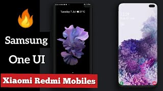 Samsung One UI 2.0 dual|Galaxy Z flip Live wallpaper theme for Xiaomi redmi mobiles