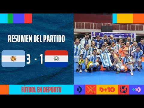 Argentina 3-1 Paraguay | RESUMEN | FINAL Copa del Mundo de Talla Baja 2023 | #FUTBOLenDEPORTV