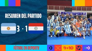 Thumbnail for Argentina 3-1 Paraguay | RESUMEN | FINAL Copa del Mundo de Talla Baja 2023 | #FUTBOLenDEPORTV