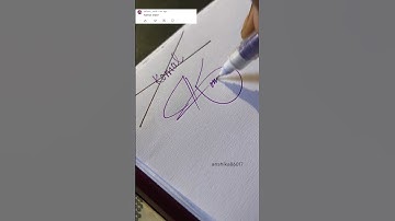 How to sign the letter K? #Komal signature style#viralshort #k