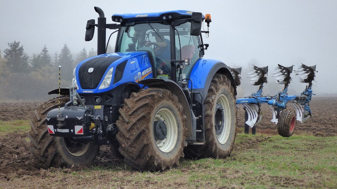 Вспашка 2022 New Holland T7.290 + Lemken Juwel 7