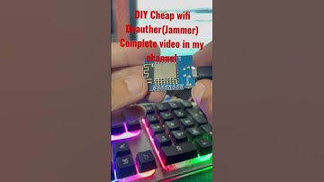 DIY wifi Jammer (Deauther) || Hack wifi #shorts #youtubeshorts #wifi #hacker #clips #diy #arduino