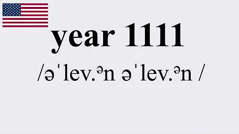 How to Pronounce YEAR 1111 (CORRECTLY) | Pronunciation Express #pronunciation  #year1111