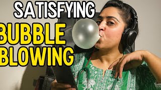 ASMR Bubble Blowing | Satisfying Gum Pops Relaxing Sounds screenshot 3