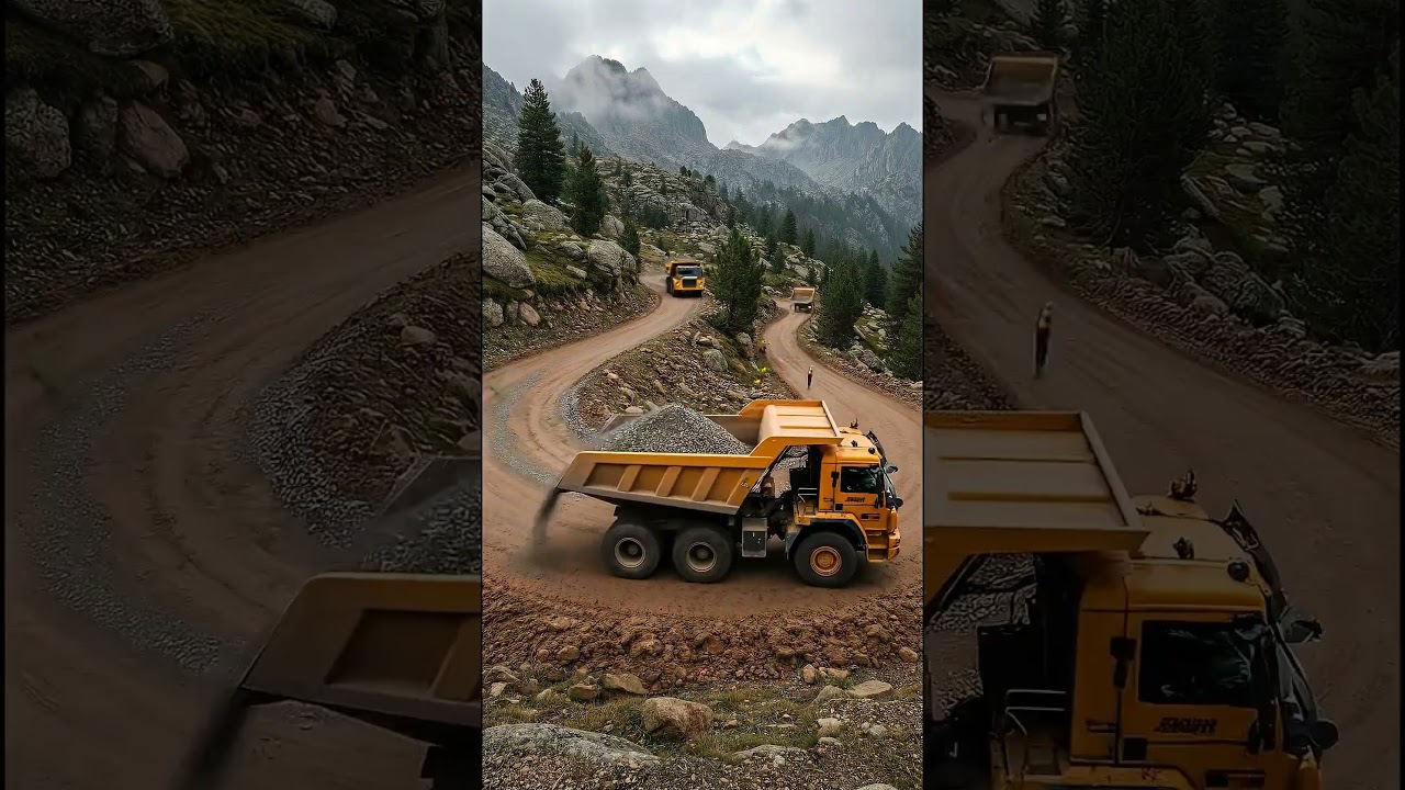 Muddy Road on Mountain Construction Process 4 