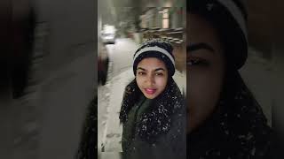 Snowfall 2022🥰 My First snow fall experience.❄️❄️It’s too cold..🥶🥶🥶🥶Cover By Dula's Smile ❤️🇬🇧🇬🇧🇬🇧