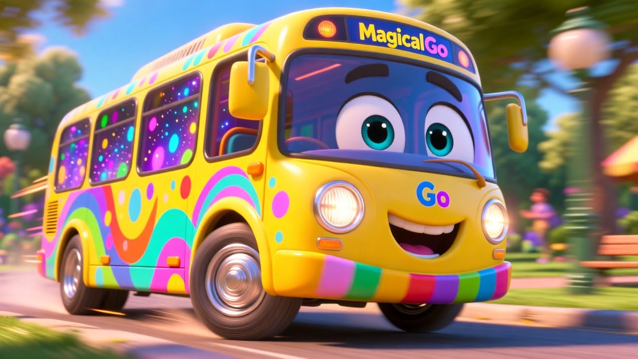 City Park Wroom BusGo 🚌🎶 Fun Kids Song Adventure to Learn ABCs, Numbers, and Colors
