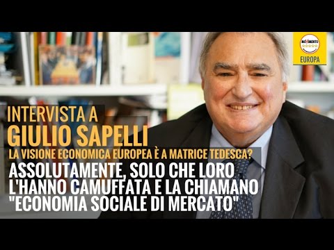 "LA VISIONE ECONOMICA DELL'EUROPA È A MATRICE TEDESCA", DI GIULIO SAPELLI