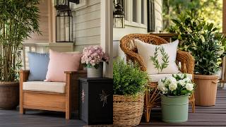 25 Gorgeous Outdoor Fake Plant Ideas for Your Front Porch, Deck & Patio