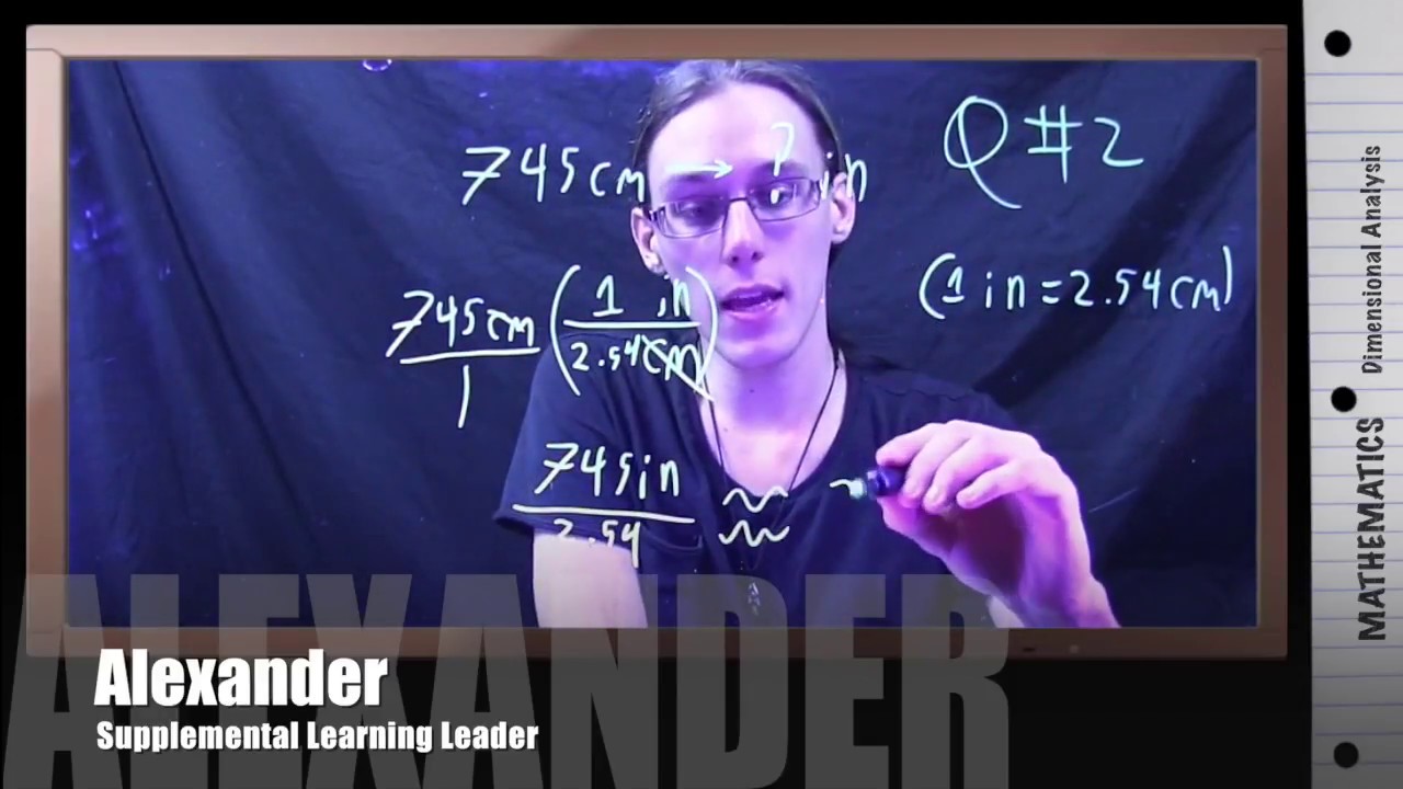 Dimensional Analysis Converting Centimeters (cm) to Inches (in) YouTube