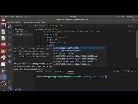 Using JSON.stringify() convert JavaScript Object into JSON