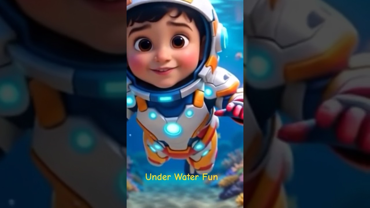 Superhero Kid’s Funny Underwater Adventure | Kids Fun Video