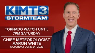 Tornado Watch issued as severe storms are possible Saturday evening