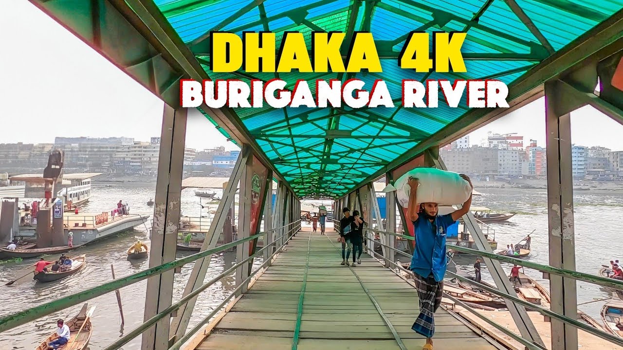 Buriganga River Side Walk: A Raw 4K Walking tour in Old Dhaka 2026
