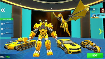 Robots Can Turn Into Dragons, Motorbikes, Cars And Tanks - Best Android Game Play