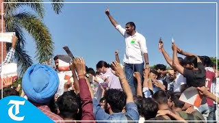 Student organisation leaders campaign at UIET campus ahead of Punjab University elections