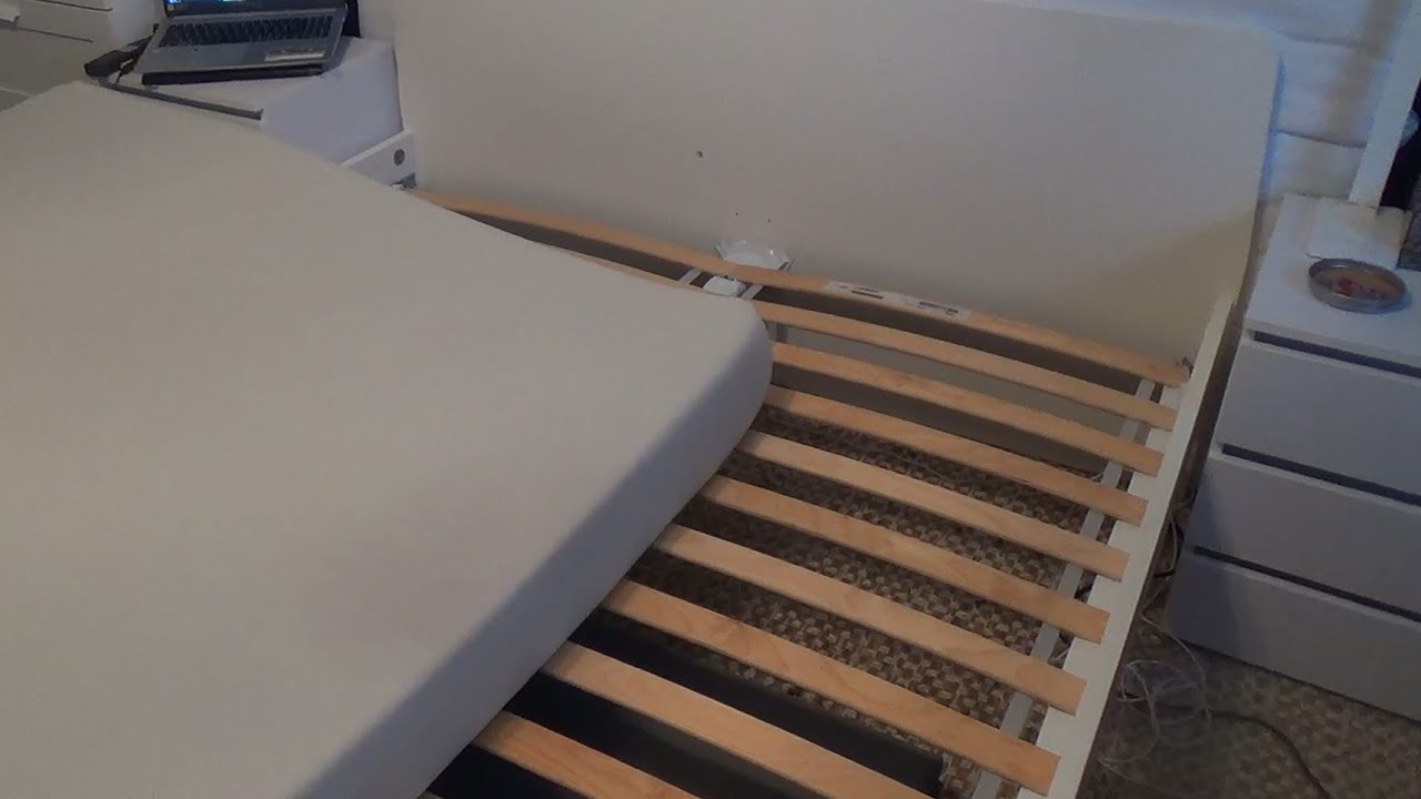 IKEA QUEEN SLATTED BED BASE WOOD SUPPORT SLATS REVIEW SLATTED BED BASES