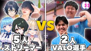 【VALORANT】選手2人で余裕? ストリーマー5人が挑戦! #valorant #検証