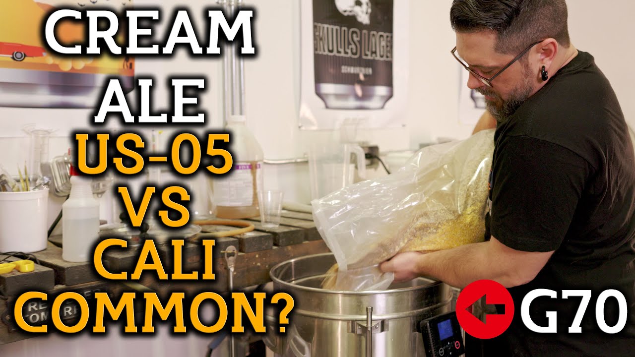 Two Yeasts, One Brew - G70 Cream Ale Brewday - US-05 vs M54 Taste Test