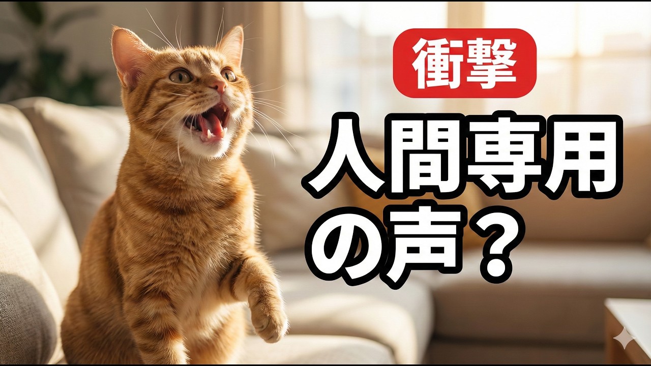猫のニャーは人間専用？猫語に隠された3つの秘密