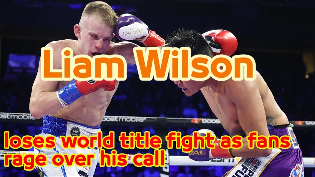Liam Wilson loses world title fight as fans rage over his call ...