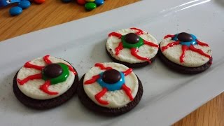 Monster Eyes Cookies Halloween DIY! Easy and Quick!