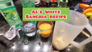 Al's White Wine Sangria Cocktail Recipe Vino Blanco Receta screenshot 2