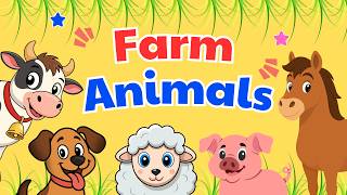 Farm Animals for Kids | Learn Animal Names, Sounds &amp; Uses | Smartie Kidz!