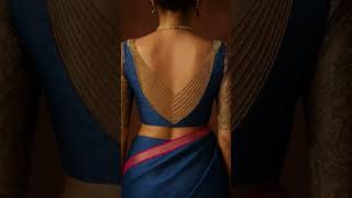 trending saree blouse design with colour name#shorts#saree#trending#style#aesthetic#viral#ootd