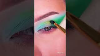 🦋 Enchanted Blue & Green Butterfly Eye Makeup Tutorial 💙💚 | Dreamy Glitter Eye Look ✨
