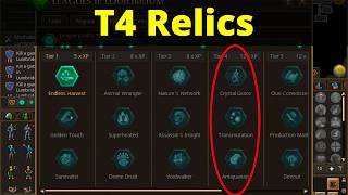 TIER 4 RELIC Guide RuneScape 3 Leagues II Equilibrium Skilling Transmutation