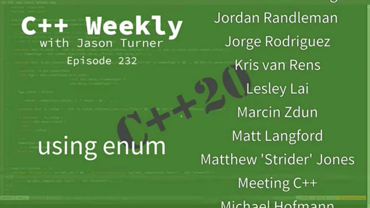 C++ Weekly - Ep 232 - C++20's `using enum`