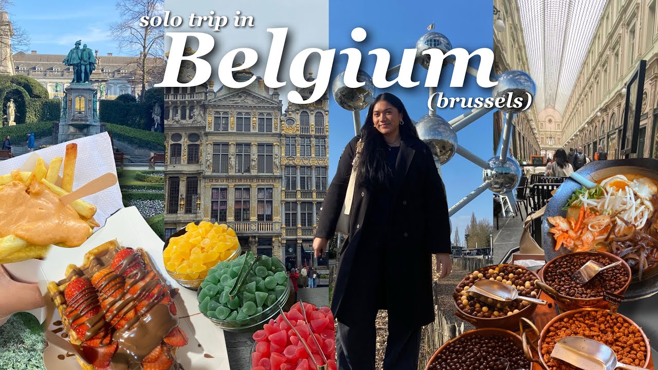 Belgium Travel Vlog (Solo Trip) | Grand Place, Waffles, Atomium, Mannekin Pis, Chocolate, & MORE