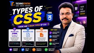 Types of CSS | Inline, Internal & External CSS Explained with Examples | CSS Tutorial
