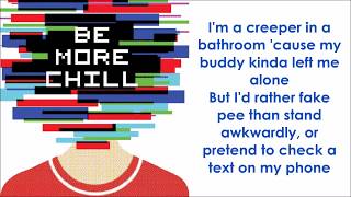 Video thumbnail of "Michael In The Bathroom - BE MORE CHILL (LYRICS)"