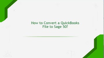 How to convert QuickBooks file in Sage50