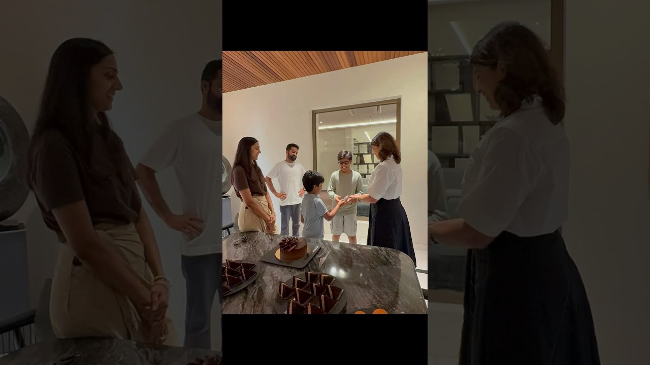 jr.ntr with his family at his newly designed house