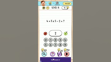 4+5x5-2=? brain test walkthrough level 15